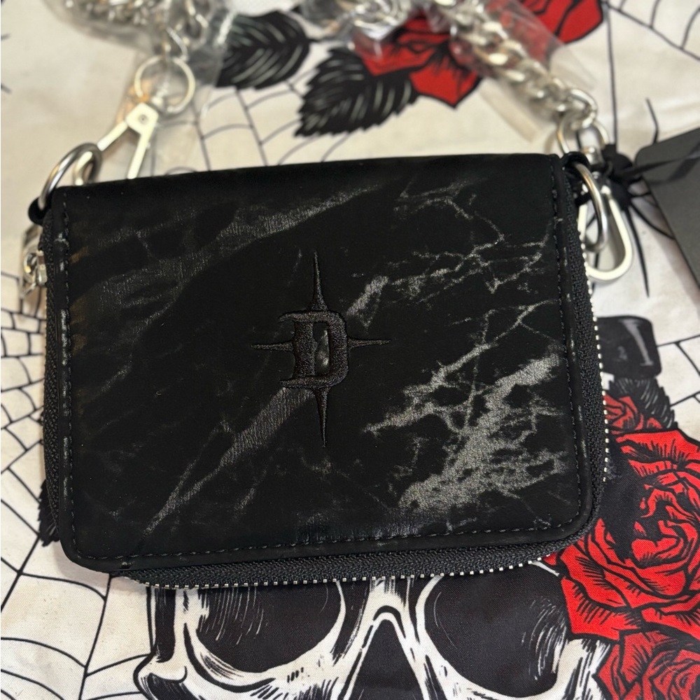NWT Dolls Kill / Darker Wavs Diatonic Crossbody Coin Purse - Picture 4 of 10